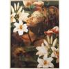 Alexandra House Living Quadro legno fiori donna 100 x 4 x 140 cm