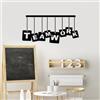 Wallity Hanah Home Elegante accessorio decorativo da parete in metallo nero, 35 x 70 cm, 100% metallo, spessore 1,5 mm, leggero e facile da appendere, perfetto per decorazioni moderne