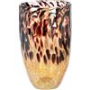 GILDE GLAS art GILDE - Vaso grande in vetro per erba della pampa, rami, fiori, decorazione autunnale, Natale, compleanno, matrimonio, altezza 29 cm