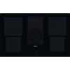 Whirlpool Piano Cottura a Induzione con Cappa Integrata Aspirante 4 Fuochi Larghezza 80 cm colore Nero - WVH 92 K/1