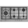 Beko HIML 95225 SXE Piano Cottura 5 Fuochi a Gas 90 cm Griglie in Ghisa (1 Bruciatore Wok) colore Inox