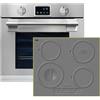 Kaiser EH 6339+KCT 6705 RI - Set forno da incasso Autark XXL 86L, con pirolisi e AirFry, display touchscreen, manopola, piano cottura elettrico, 60 cm, 4 zone di cottura, QuickHeat