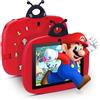 C Idea Tablet Per Bambini, 7 Pollici Con Android 12/IWAWA/IPS/32GB Storage, Per L'Apprendimento Da 3 a 6 Anni (Rosso)