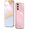 WBWONE Cover per Samsung Galaxy A16 5G Case, Custodia in Morbida Silicone TPU Bordo Dorato Della Placcatura Anti-Graffio Antiurto Protettiva Shell Bumper - Viola