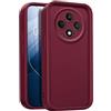 GOGME Cover per OPPO Reno12 F(Reno 12F) 5G / OPPO Reno12 FS(Reno 12FS) 5G, Custodia Protettiva Completa in Silicone TPU Morbido, Cover Antipolvere Antiurto - Vino Rosso