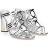 GUESS, FLAT32LEL19, Scarpe Decolletè Tacco Moda Fashion (Silver, Sistema Taglie Calzature EU, Adulto, Numero, Media, 39)
