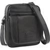 Lois - Borsello Uomo Tracolla Pelle - Borsellino Uomo Tracolla in Materiale Pelle Impermeabile - Borsello Uomo Pelle con Cinturino Regolabile - Tracolla Uomo Pelle, Nero
