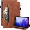 Rosbtib Custodia Samsung Galaxy Tab S8 2022/S7 2020 Folio Cover Business Pelle al Tatto Multi-angli Stand Case con Slot per Schede per Galaxy Tab S8/S7 11 Pollice, Marrone