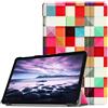 Lobwerk Custodia per Samsung Galaxy Tab A SM SM T590 SM T595 t597 10.5 Pollici Custodia Smart Cover con Auto Sleep/Wake + Touchpen Bianco C01