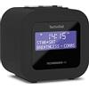 TechniSat TECHNIRADIO 40 - Radiosveglia DAB+ (DAB, FM, sveglia con due orari regolabili, timer di spegnimento, funzione snooze, display LCD regolabile, funzione di ricarica USB) nera
