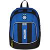 Seven Inter Zaino Calcio Scuola Advanced, Blu, Doppio Scomparto e Tasca per Borraccia, 29 L, Scuola Elementare, Bambino