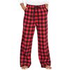 LAPASA Pantaloni Pigiama Donna a Palazzo in 100% Flanella di Cotone/Cotone Leggero Tuta Notte L74 - Tuta Larghi Yoga Estivi Curvy rosso e nero a quadretti L