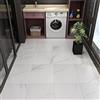 Livelynine 16 Piastrelle Pavimento PVC Adesivo Effetto Marmo Listoni PVC Adesivo per Pavimento 30X30CM Mattonelle Adesive Bagno-Lavabile-Bianco PVC Adesivo Pavimento Cucina Piastrelle Adesive Bagno