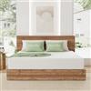Novilla Materasso 140x190, Materasso Matrimoniale, Altezza 18 cm, Gel Memory Foam, Schiuma Traspirante in Fibra di Bambù, Sostegno Perfetto, Rispettoso Della Pelle, Mediamente Solido