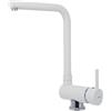 Elleci Danubio Miscelatore Monocomando con Canna Girevole, Bianco