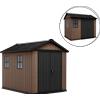 Keter Newton plus 759/975 - Casetta da giardino - Con porta doppia anta e finestre - 230x287x246 cm