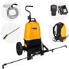 Volpi V-BLACK VITA 16 - Pompa irroratrice elettrica a batteria a spalla con trolley - Con barra irroratrice