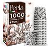 Perla Italia Perla - 1000 Bicchierini in Carta per Caffè 75ml - Bicchieri Caffe Monouso Floreale Grigio - Bicchierini da Caffè Usa e Getta Ecologici per Asporto
