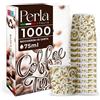 Perla Italia Perla - 1000 Bicchierini in Carta per Caffè 75ml - Bicchieri Caffe Monouso Floreale Oro - Bicchierini da Caffè Usa e Getta Ecologici per Asporto