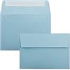 FarbenFroh by GUSTAV NEUSER 25x buste azzurro formato DIN C6 11,4 x 16,2 cm - Adesive - Buste senza finestra - Natale, biglietti d'auguri e inviti - Per carta A6 e A4