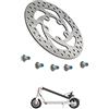 Fututech Disco Freno da 110 mm per Xiaomi M365 1S per Mi 3 Pastiglie Freno in Acciaio Inox per Monopattino Elettrico Parti del Freno dello Scooter Pezzo di Ricambio