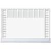 SIGEL H6366 Sottomano di carta- planner settimanale - grigio - circa A2-2026/2027 - DE/EN/FR/NL - 40 foglie - certificazione FSC