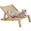 Dranng Sedia Sdraio Per Gatti,Sedia A Dondolo Per Gatto,sdraio tiragraffi per gatti Sedia Amaca Per Gatto Da Sedia Poltrona Lounge Cat Sisal Rimovibile Per gatti di piccola e media taglia Indoor