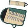 GOLD DEER, set di 20 chiavi combinate, metrica standard e SAE, 5/32-7/16 e 4-11 mm, chiave Midget extra sottile, chiavi di accensione con estremità aperta e scatola con custodia per rotolo