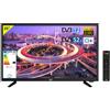 NEWMAJESTIC Televisore LED FHD TVD-225/S2LED