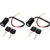 GOOFIT 2pcs Interruttore chiave di accensione a 2 fili Sostituzione per 50cc 70cc 90cc 110cc 125cc 150cc 200cc 250cc Electrical Scooter Go Kart ATV 4 Wheeler Quad