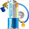 FrostMEISTER 2in1 - Set di Ricarica per climatizzatore Auto da 400 ml con Tubo con manometro e Adattatore - Sostituzione Rapida e Semplice del refrigerante per R1234yf (a Partire dall'anno di