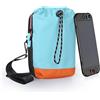 MMOBIEL Borsa a Tracolla da Viaggio per Nintendo Switch 2 Tracolla con Tasca Frontale a Coulisse per Joy-Con, Console e Accessori - Custodia Portatile per Gaming - Blu/Arancione