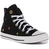 CONVERSE Chuck Taylor all Star, Sneaker Donna, Black/Thriftshop Yellow/Golden Sundial, 41 EU