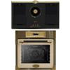 Kaiser EH 6726 ElfAD+ KCT 9365 IEm forno da incasso 80 l, in vetro color antracite, griglia a infrarossi - 11 funzioni di funzionamento con piano cottura a induzione retrò con cappa integrata 1250 m³