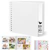 DazSpirit Album Fotografico Personalizzabile 8 Pollici, 60 Pagine, Bianco