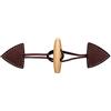 Prym 417717-Chiusura a levetta, 15 x 5 cm, Colore: Marrone, Taglia Unica