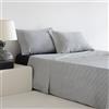 COTTON ARTean Set di lenzuola 105 x 190/200 Altube blu cotone 100% 180 fili, colore blu, set letto da 105 x 190/200 + 1 federa per cuscino + lenzuolo con angoli 105 x 190 / 200 100% cotone