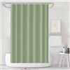 LUKDUNG Tenda da bagno, 180 x 200 cm, antimuffa, in plastica, impermeabile, lavabile, in PEVA Shower Curtain con 12 anelli per tenda da doccia, colore verde