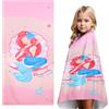 BITOYO Teli Mare a Sirena, 70 x 150 cm, Asciugatura Rapida Telo Spiaggia In Microfibra, Asciugamano da Spiaggia per Bambina, Leggero e Morbido per Bambini Campeggio Spiaggia Piscina Viaggio
