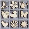 Knorr Prandell cArt-Us Scatola con ornamenti in legno fiore animale 10,5x10,5 cm, legno, naturale