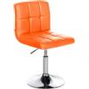 CLP Sedia Lounge Design Palma V2 In Similpelle Trapunta I Sedia Sgabello Girevole E Imbottita, Colore:arancione