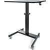 StarTech.com Scrivania Sit-Stand per lavorare in piedi o seduti - Postazione di lavoro ergonomica mobile e regolabile altezza Standing workstation Desk computer/pc su ruote bloccanti studenti/insegnati [STSCART2]