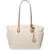 Michael Kors per donna. [30S2G6AT2B] Borsa tote Marilyn media con logo beige, Casual, Poliestere