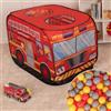 Selonis Tenda Gioco Bambini Camion Pompieri 100 Palline Struttura Portatile Interno Esterno Avventura Sensoriale Montaggio Facile Regalo Originale Idea Creativa Per Cameretta E Giardino