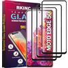 RKINC Vetro Temperato [3 Pezzi] per Motorola Moto Edge 50, Pellicola salvaschermo intero 3D [copertura completa][antigraffio][antifrantumazione][senza bolle][garanzia a vita]
