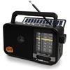 BliMySwe Radio Portatile con Pannello Solare e Batteria 1200mAh, Ricevitore AM/FM/SW con Altoparlante 8W/TWS/USB/TF, Radio Bluetooth Ricaricabile per Camping, Emergenza e Esterno (nero)