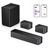 ULTIMEA 5.1 Soundbar, Sound Bar TV con Subwoofer e Altoparlanti Posteriori, Sound Bar con Bluetooth, Sistema audio Surround 3D, Barra Soundbar 320W con App Controllo, Home Theater, Poseidon D50