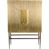 POLSPOTTEN - Buffet Ribbel - Oro - MDF rivestito in ottone martellato