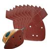 Toolstar, Fogli di carta abrasiva a forma triangolare per levigatrici palmari, 170 x 140 x 95 mm, carta vetrata con 2 punte extra di ricambio, per levigatrici palmari Black and Decker (10 pezzi)