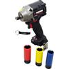 HEADNMORE® Pacchetto - Parkside PERFORMANCE® batteria 20 V ½ avvitatore a percussione 600 Nm 1,26 kg PPDSSA 20 + portachiavi